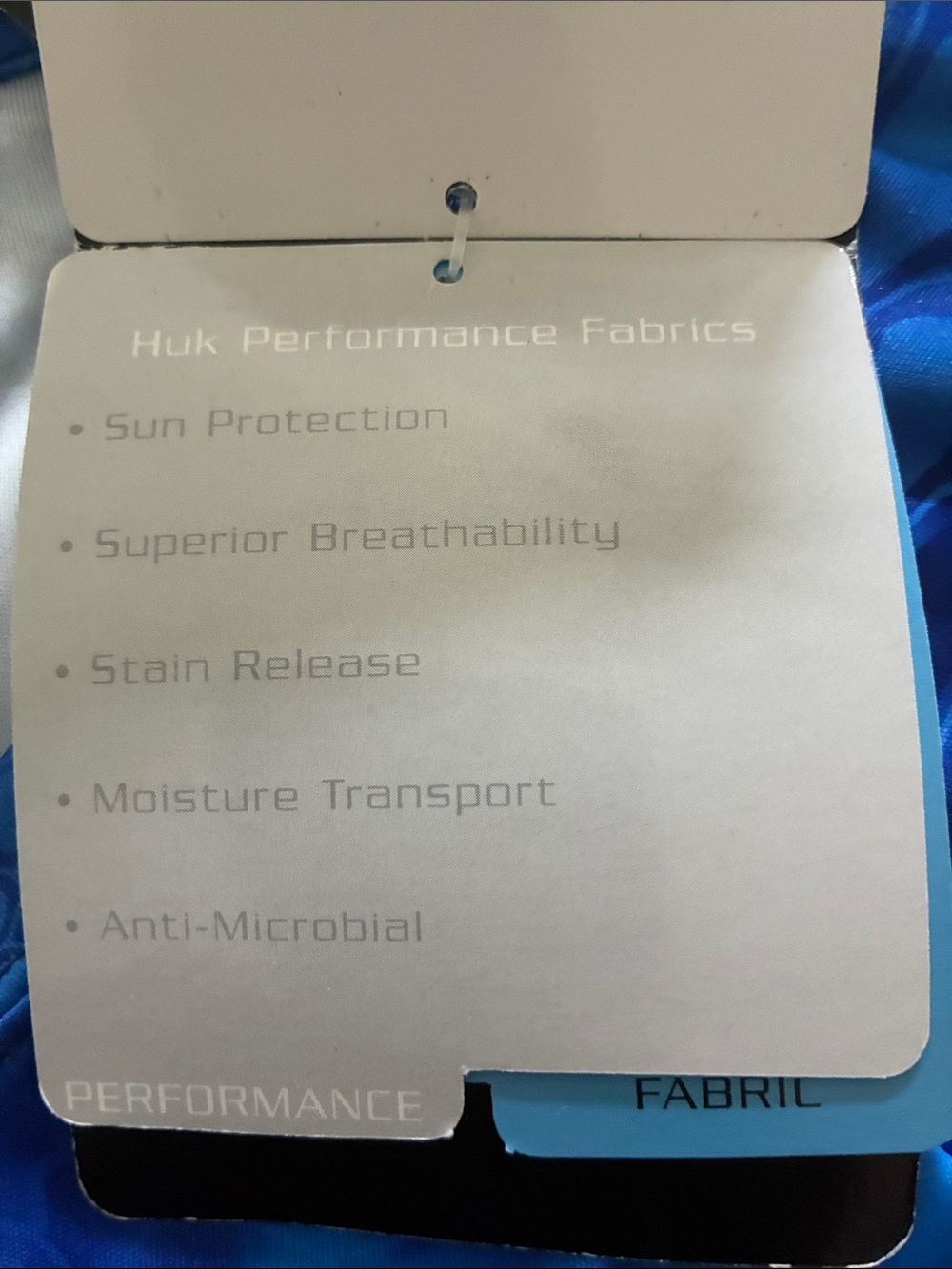 Huk Men's Blue Performance Swim Rash Guard - Kryptek Pattern - Picture 6 of 8
